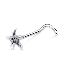 Star Fish Curved Nose Stud NSKB-768